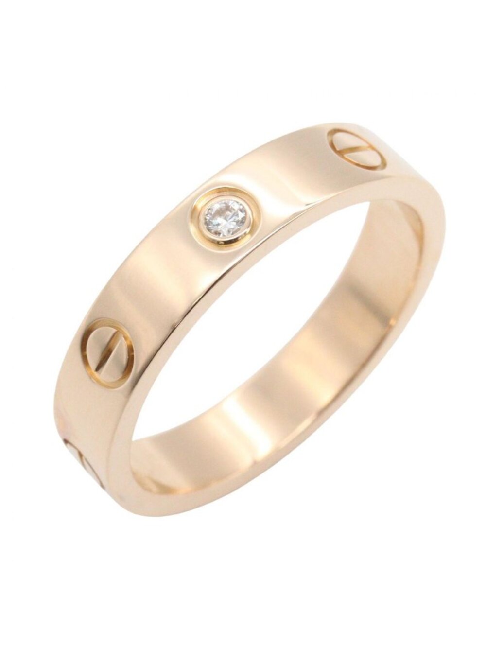 Cartier Ring Mini Love 18k Pink Gold Diamond